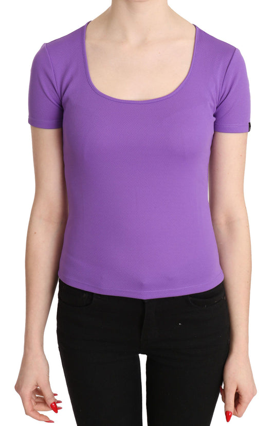 GF Ferre Chic Purple Casual Top for Everyday Elegance