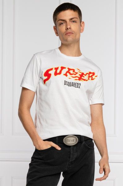 Dsquared² White Cotton Men T-Shirt