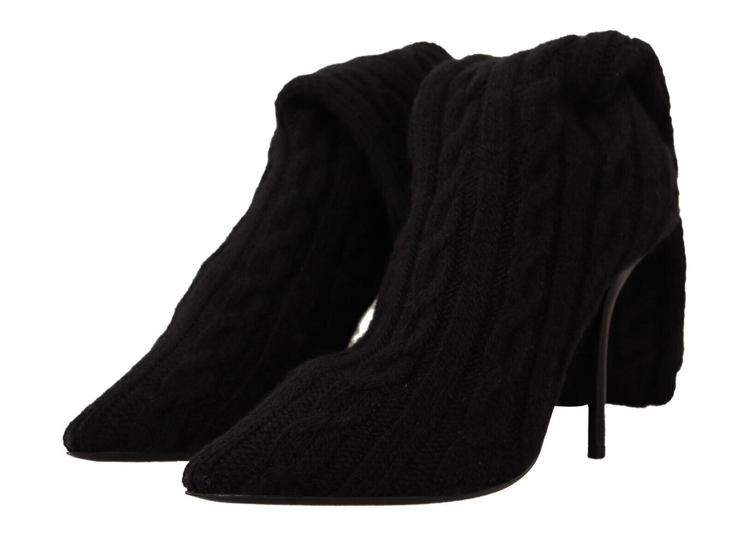 Dolce & Gabbana Elegant Stretch Sock Boots in Black