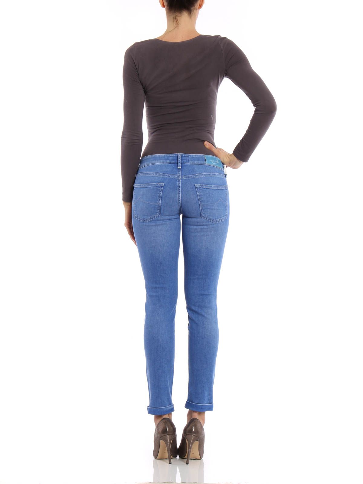 Jacob Cohen Elegant Light Blue Stretch Denim