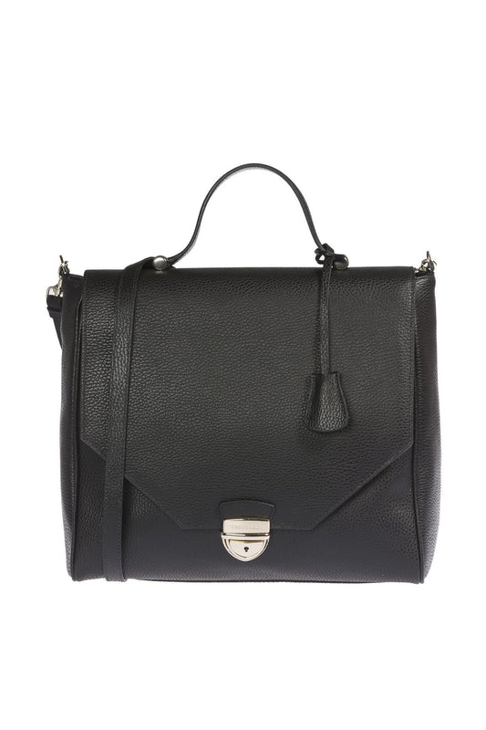 Trussardi Black Leather Women Handbag