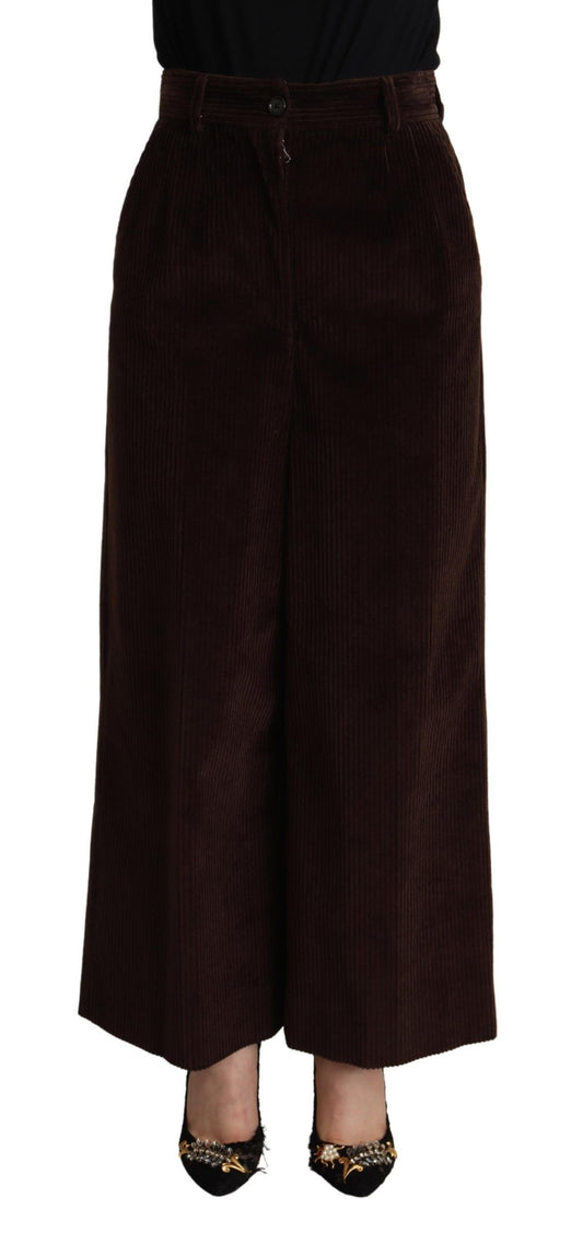 Dolce & Gabbana Elegant High-Waisted Wide Leg Pants