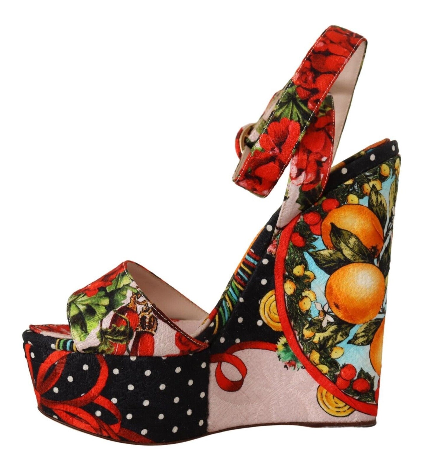 Dolce & Gabbana Elevate Your Step in Multicolor Brocade Heels