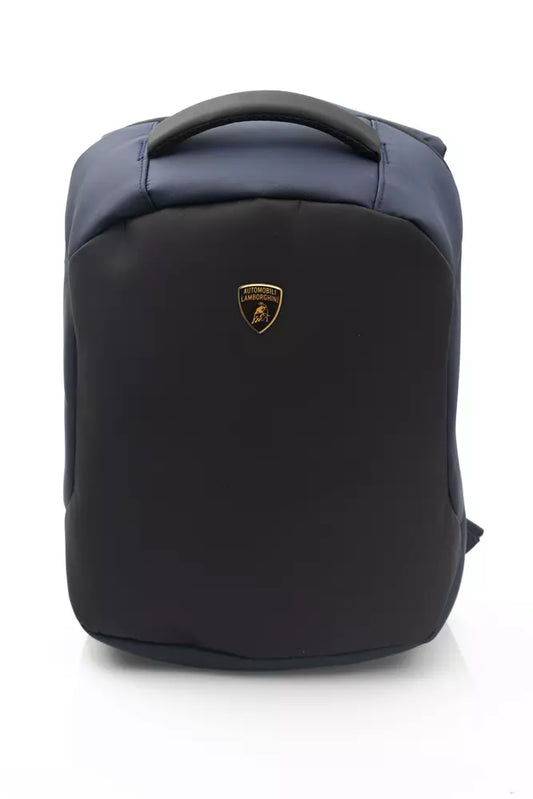 Automobili Lamborghini Blue Nylon Men Backpack