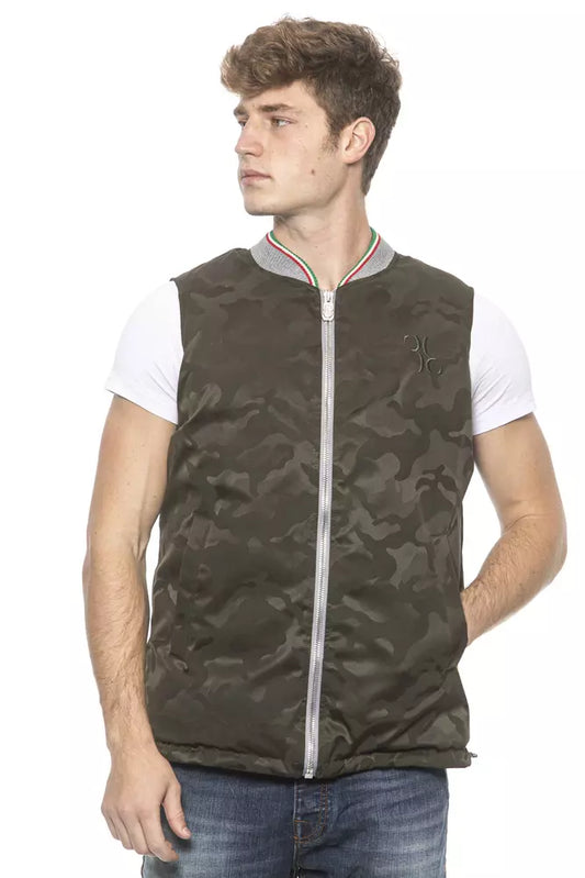 Billionaire Italian Couture Army Polyester Men's Vest