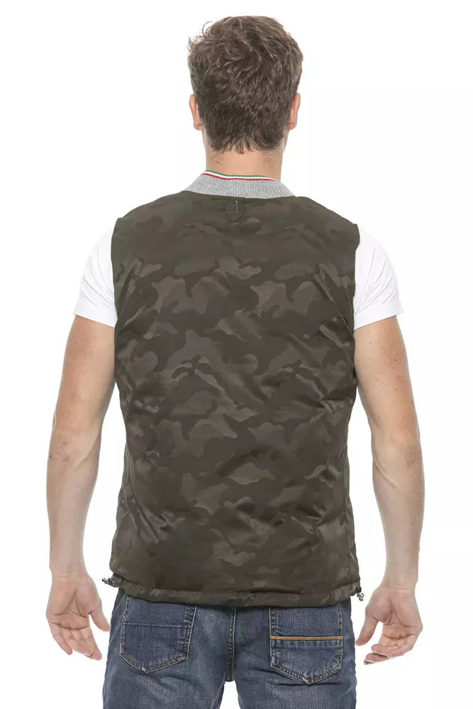 Billionaire Italian Couture Army Polyester Men's Vest