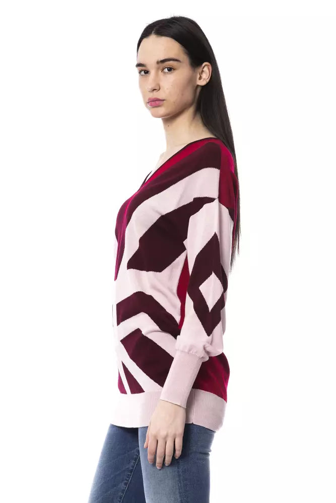 BYBLOS Burgundy Wool Women Sweater