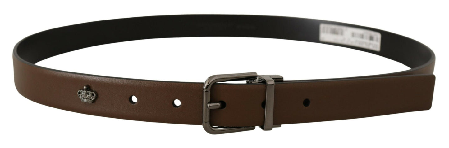 Dolce & Gabbana Classic Brown Leather Belt