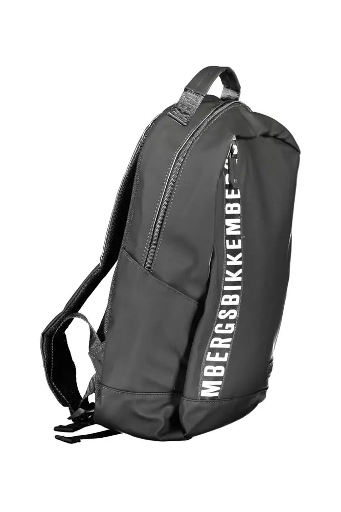 Bikkembergs Black Polyethylene Men Backpack