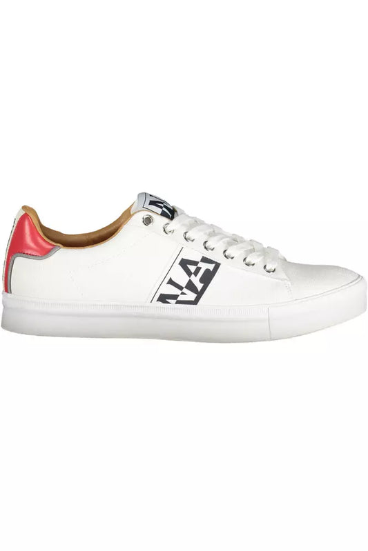 Napapijri White Polyester Mens Sneaker