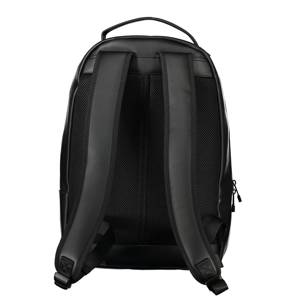 Tommy Hilfiger Black Polyethylene Men Backpack