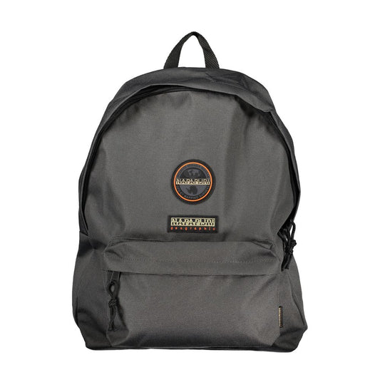 Napapijri Eco-Conscious Gray Adjustable Backpack