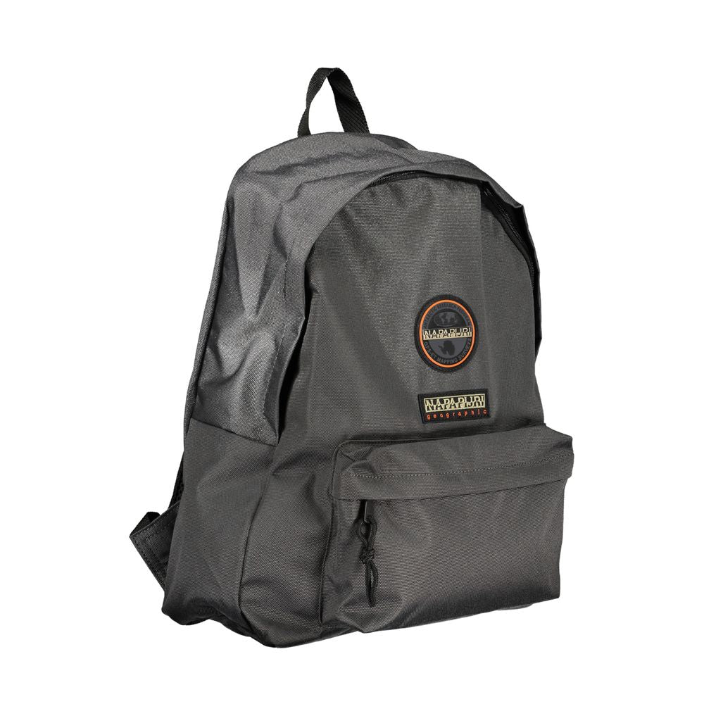 Napapijri Eco-Conscious Gray Adjustable Backpack