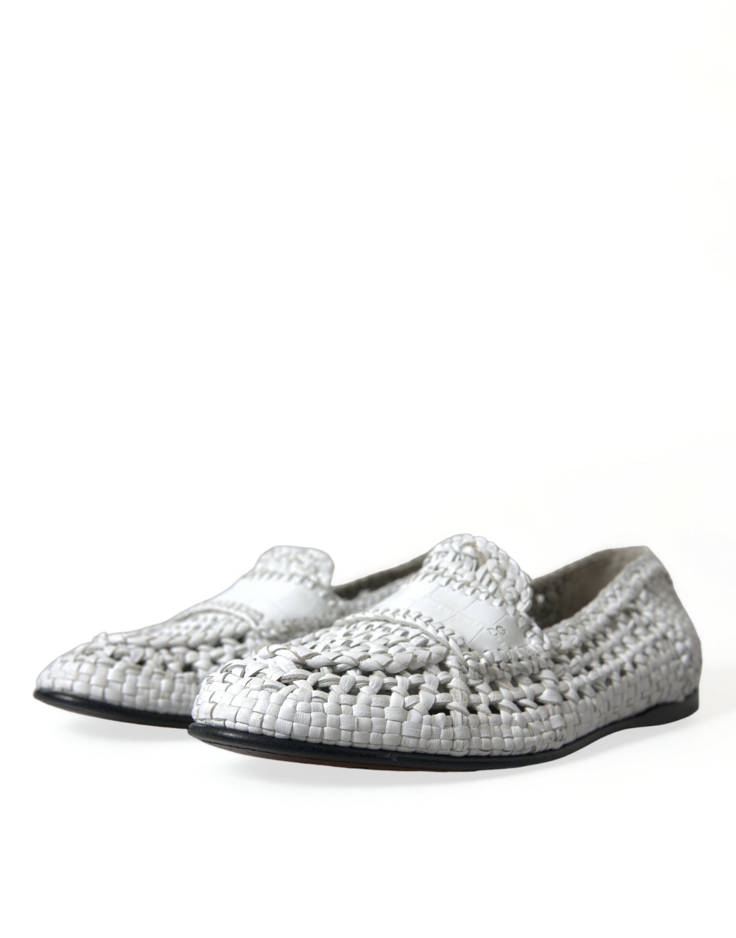 Dolce & Gabbana Elegant White Loafer Slip-Ons