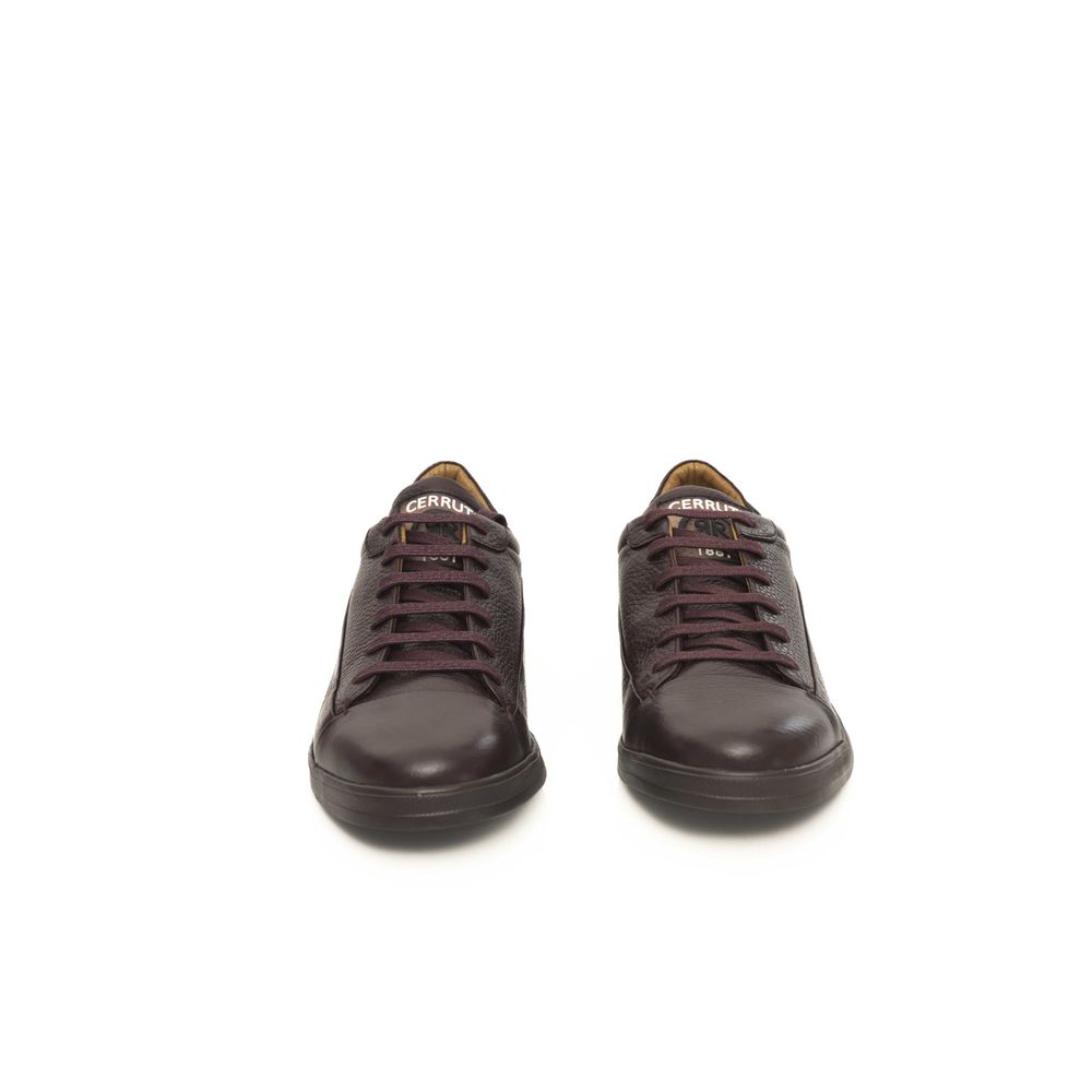 Cerruti 1881 Burgundy CALF Leather Sneaker