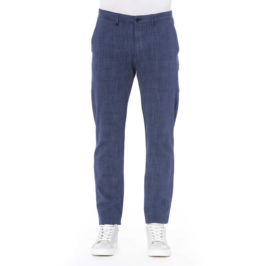 Distretto12 Blue Cotton Men Pant