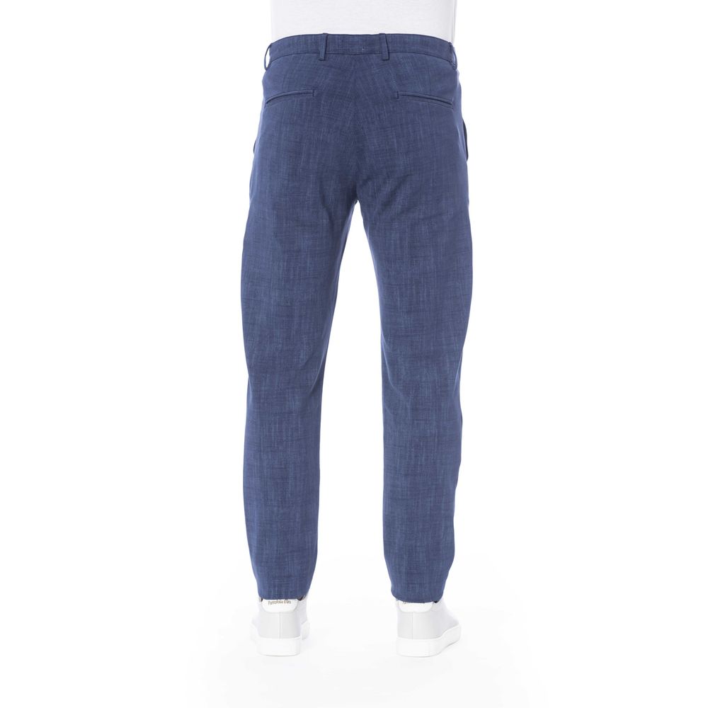 Distretto12 Blue Cotton Men Pant