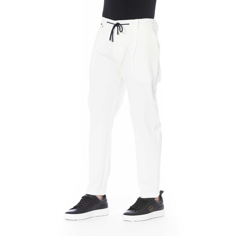 Distretto12 White Cotton Men Pant