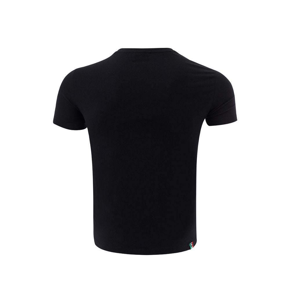 Emporio Armani Elegant Cotton Black Tee for Men