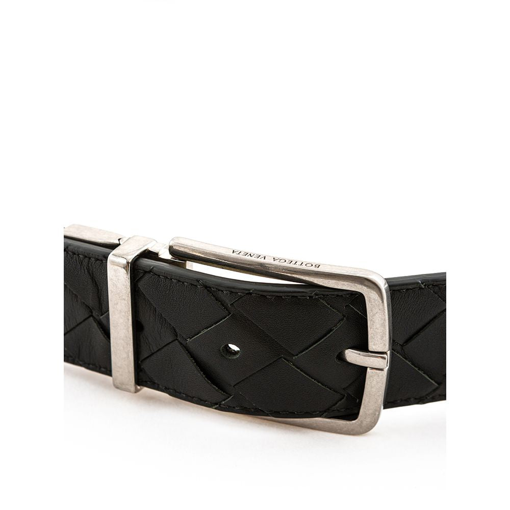 Bottega Veneta Elegant Green Leather Belt