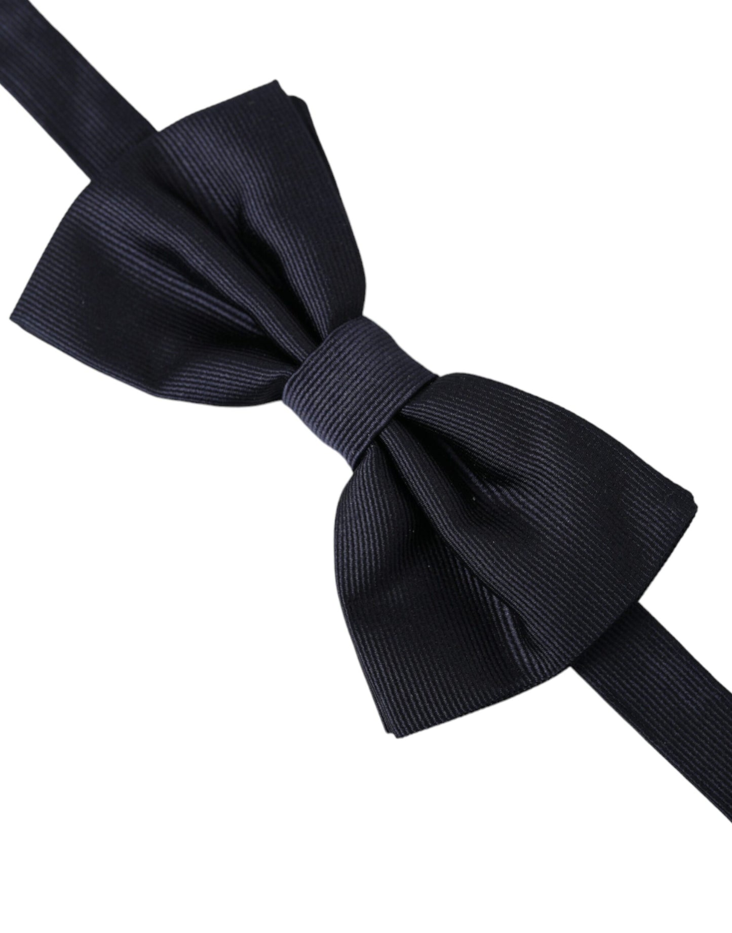 Dolce & Gabbana Black Silk Adjustable Neck Men Bow Tie