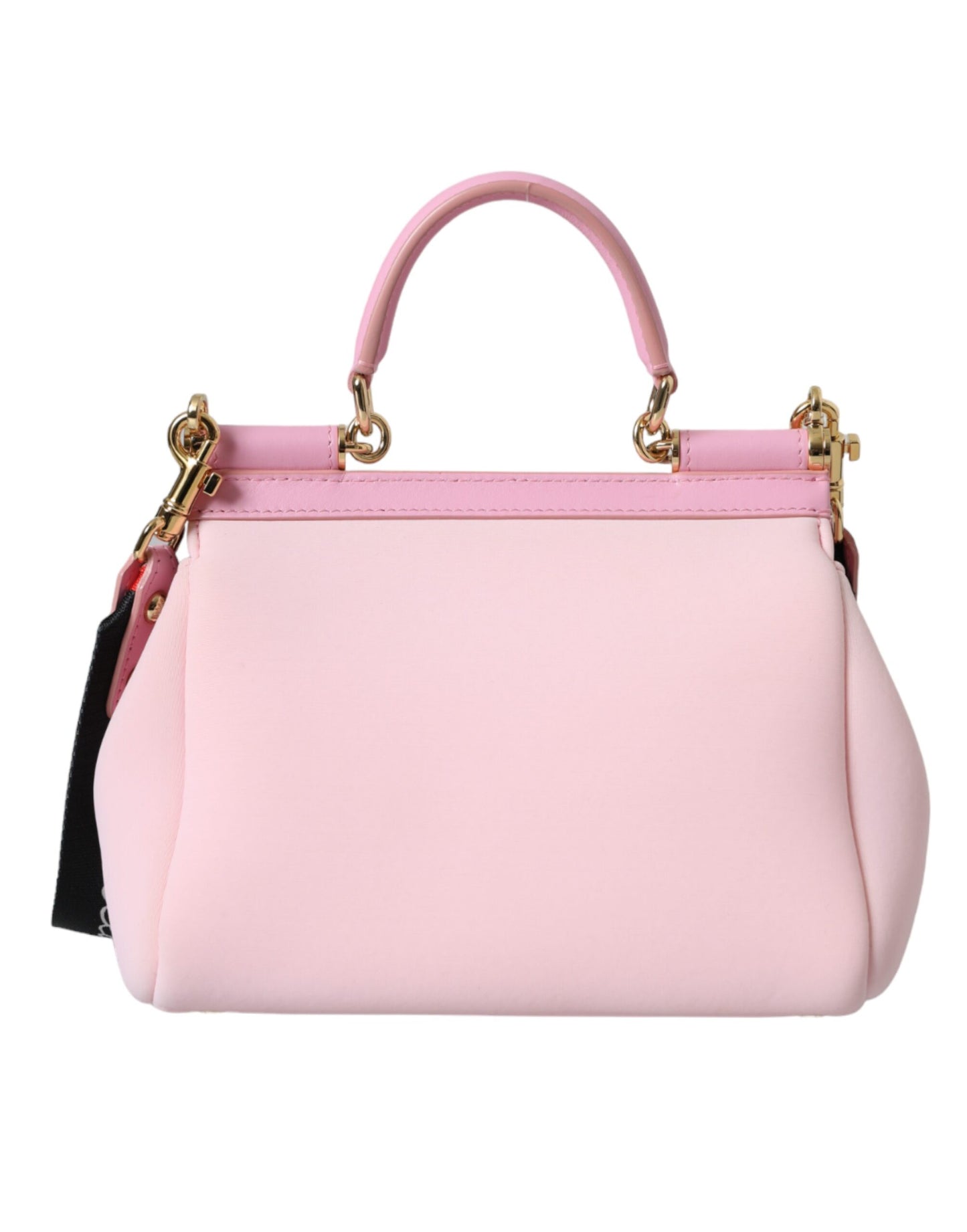 Dolce & Gabbana Pink SICILY Neoprene Top Handle Shoulder Satchel Bag