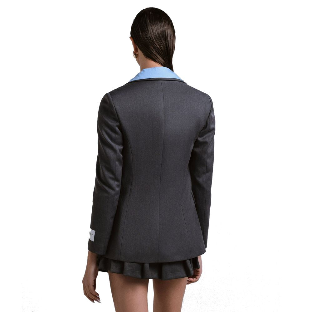 Hinnominate Gray Polyester Suits & Blazer