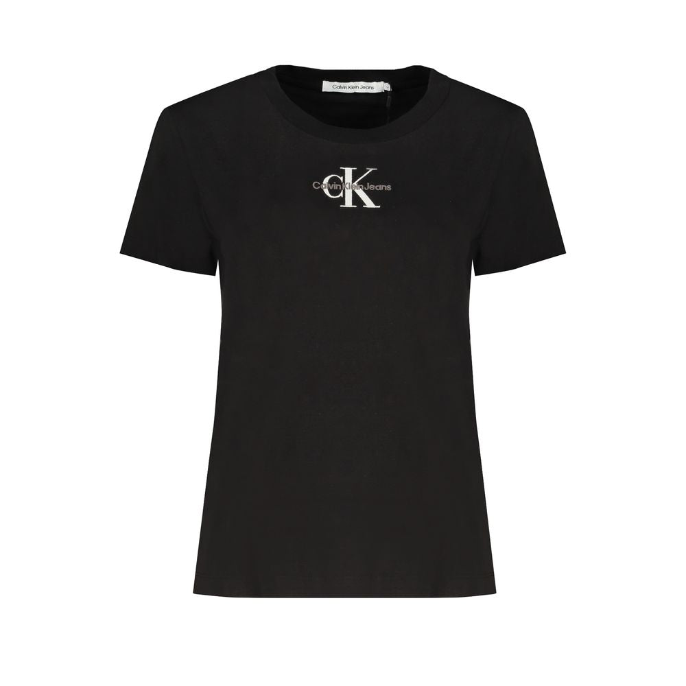 Calvin Klein Black Cotton Tops & T-Shirt