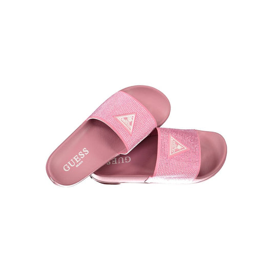 Guess Jeans Pink Polyester Women Sandal