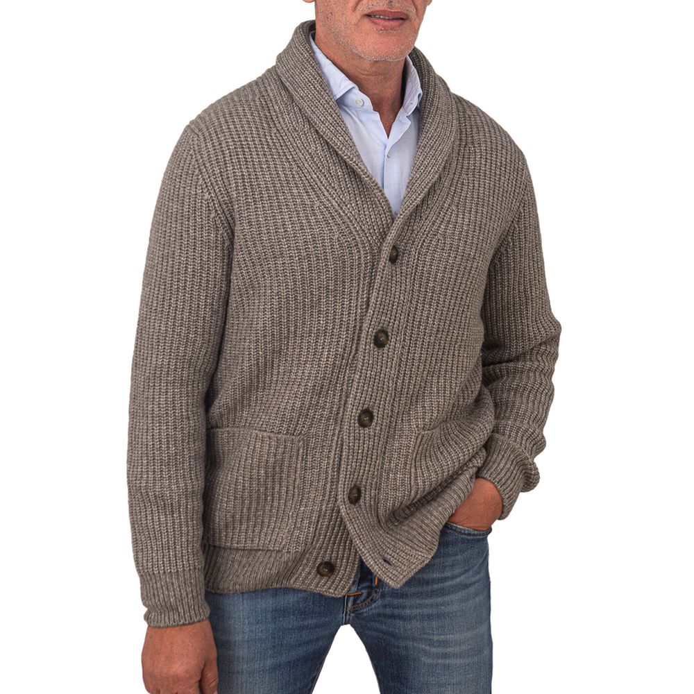 Gran Sasso Gray Wool Cardigan