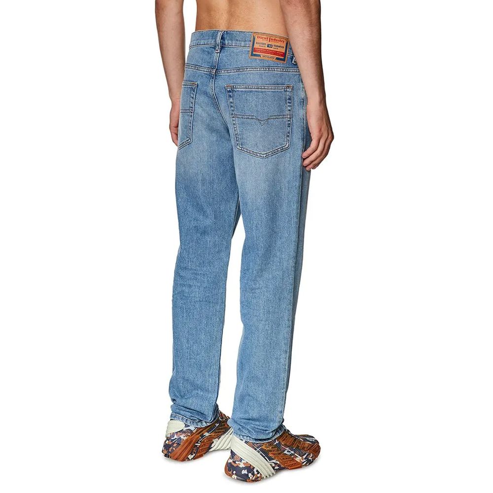 Diesel Light Blue Cotton Jeans & Pant