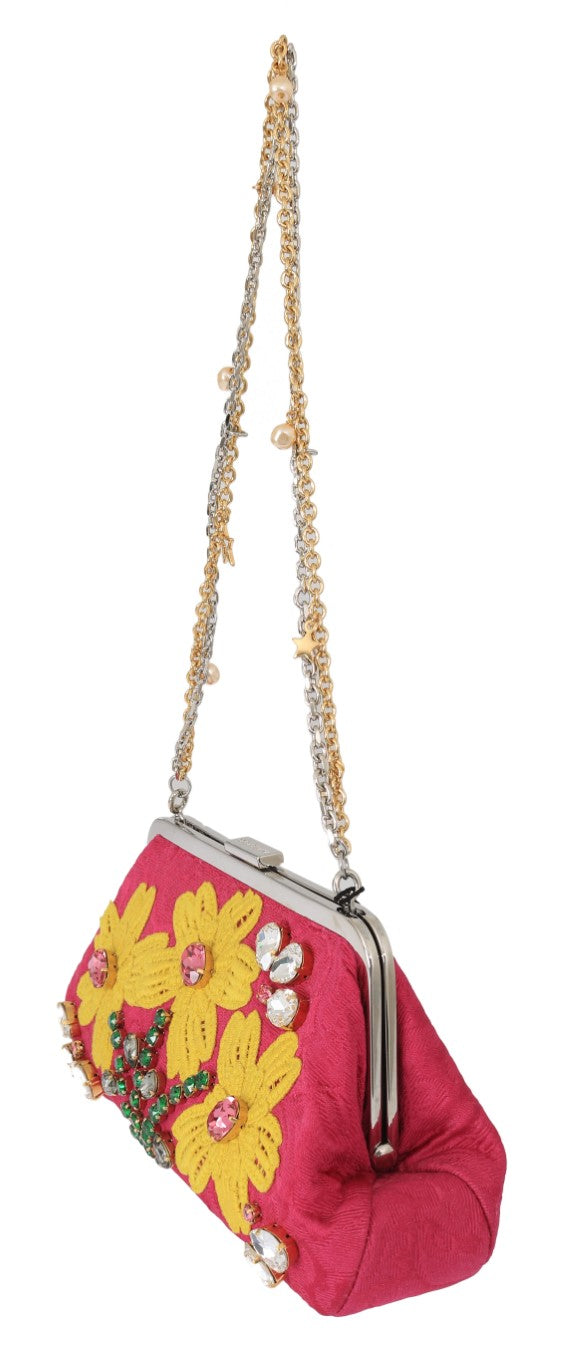 Dolce & Gabbana Elegant Evening Party Clutch in Pink