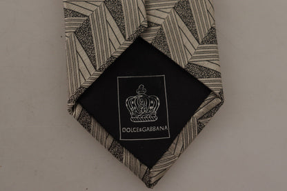 Dolce & Gabbana Stunning Beige Silk Bow Tie